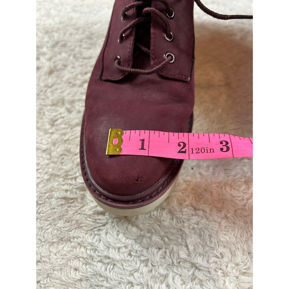 Timberland Kenniston Burgundy Snakeskin accent ankle Boots Size 8 - Picture 9 of 9